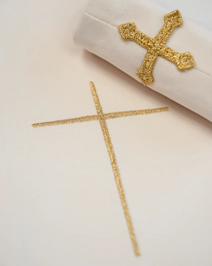 Chasuble Embroidered Merciful Jesus and IHS Symbol