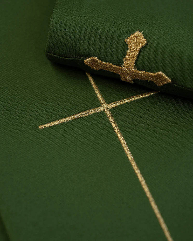 Liturgical chasuble decorated with an three crosses