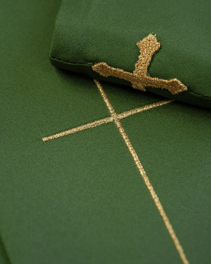 Chasuble embroidered with the symbol of the Chalice IHS